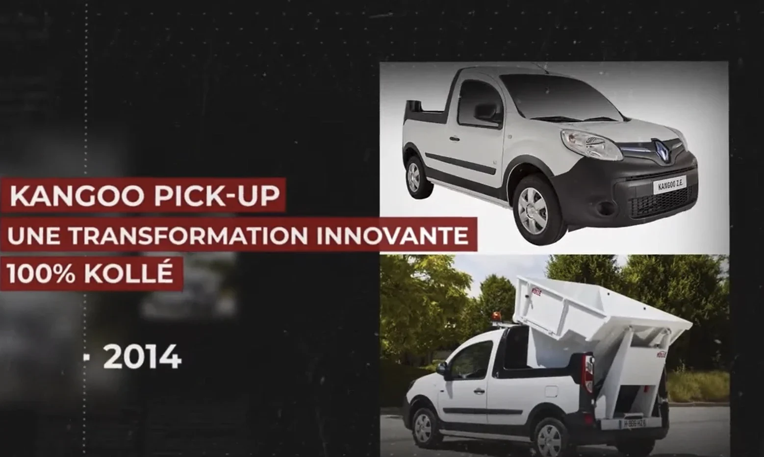 Le Kangoo devient pick-up